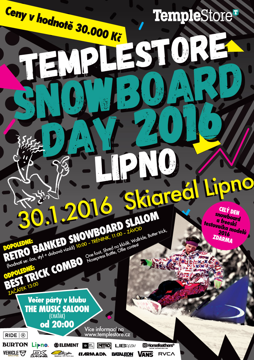 Lipno Snowboard Day Templestore 2016